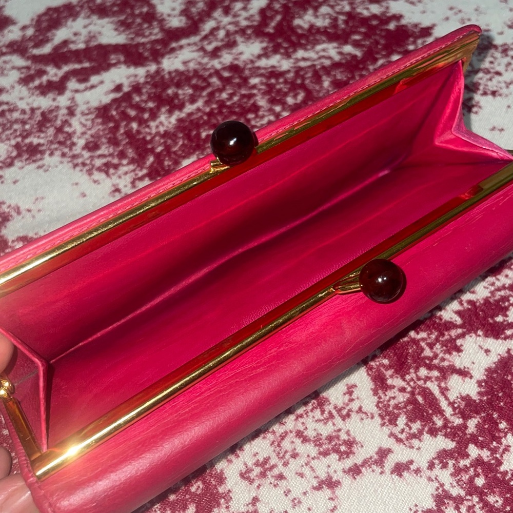 PRADA Pink Leather Clutch Wallet - Picture 8 of 12